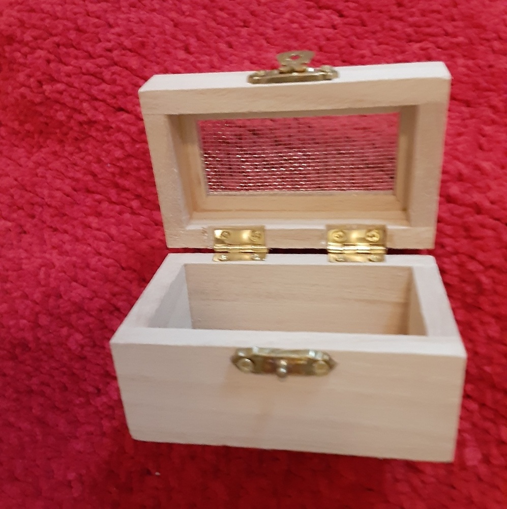 NWT Wood treasure box